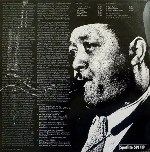 Coleman Hawkins / Lester Young ~ Coleman Hawkins-Lester Young (Vinyl) - Djungel & Jazz