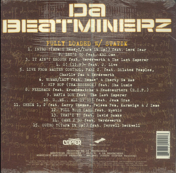 Da Beatminerz : Fully Loaded w/ Statik (2xLP, Album)