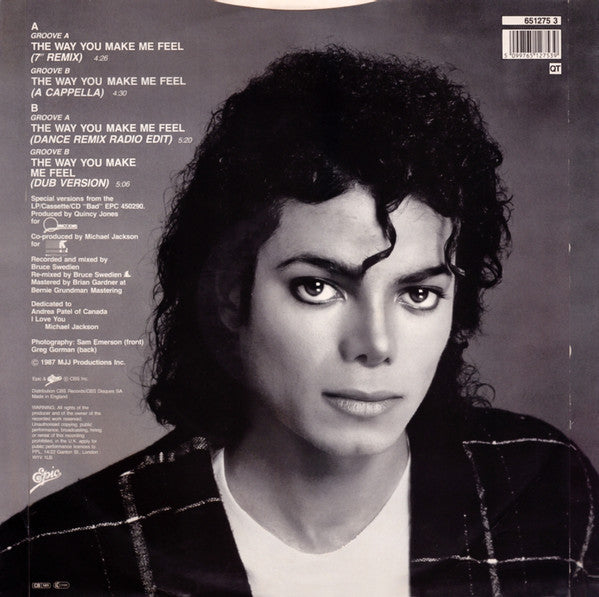 Michael Jackson ~ The Way You Make Me Feel (Vinyl) - Djungel & Jazz