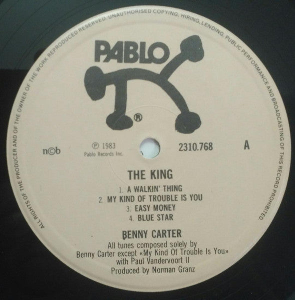 Benny Carter ~ The King (Vinyl) - Djungel & Jazz