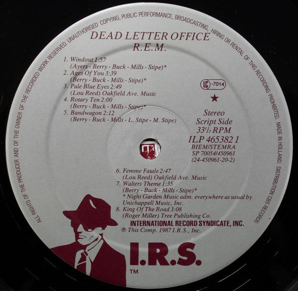 R.E.M. ~ Dead Letter Office / B-Sides Compiled (Vinyl) - Djungel & Jazz