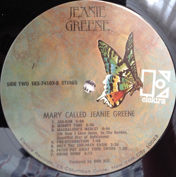 Jeanie Greene ~ Mary Called Jeanie Greene (Vinyl) - Djungel & Jazz