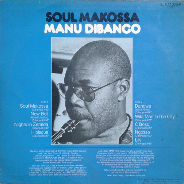 Manu Dibango ~ Soul Makossa (Vinyl) - Djungel & Jazz