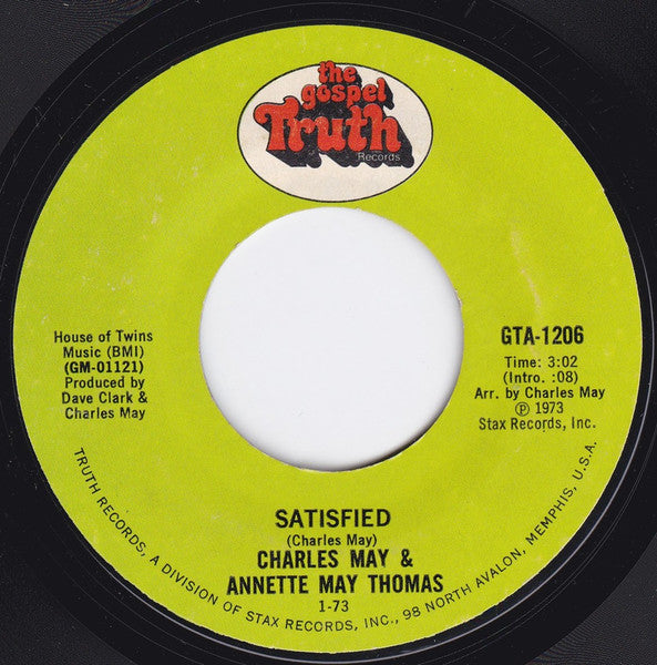 Charles May, Annette May Thomas ~ Satisfied (Vinyl) - Djungel & Jazz