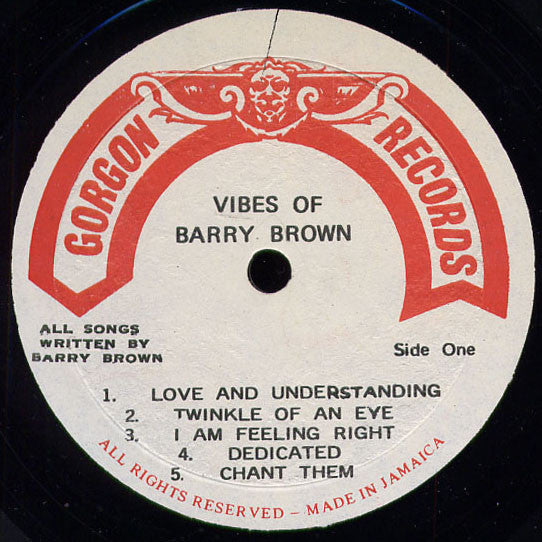 Barry Brown ~ Vibes Of Barry Brown (Vinyl) - Djungel & Jazz