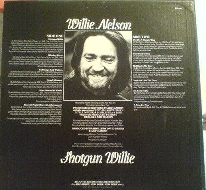 Willie Nelson : Shotgun Willie (LP, Album, RP, Pre)