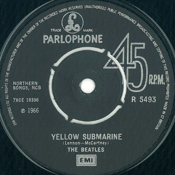 The Beatles ~ Yellow Submarine c/w Eleanor Rigby (Vinyl) - Djungel & Jazz