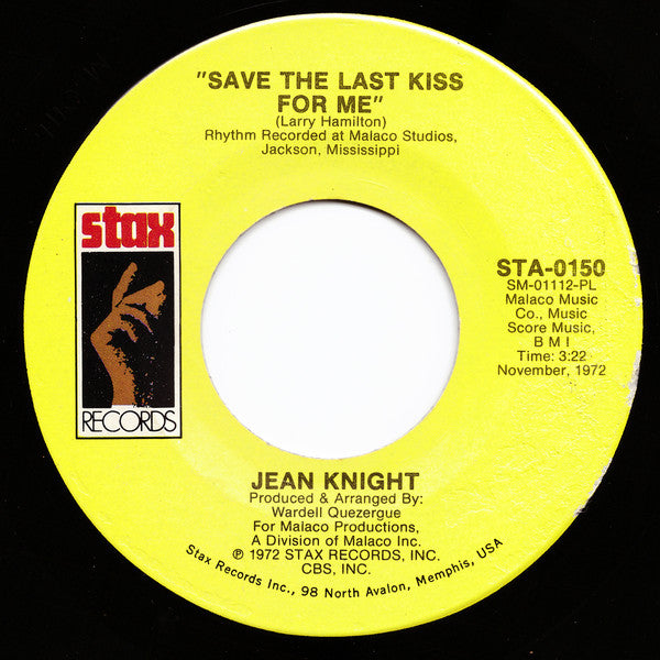 Jean Knight ~ Do Me / Save The Last Kiss For Me (Vinyl) - Djungel & Jazz