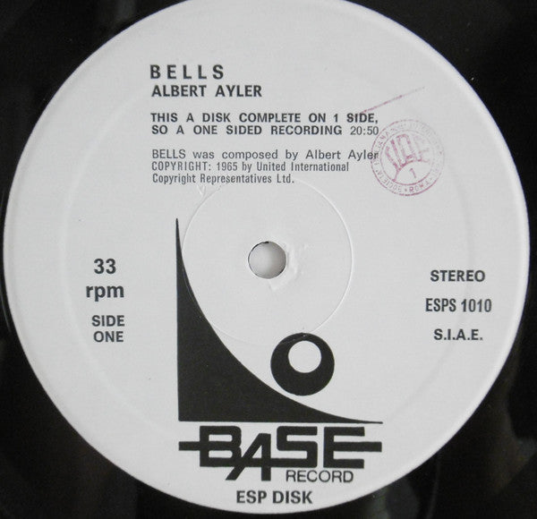 Albert Ayler ~ Bells (Vinyl) - Djungel & Jazz