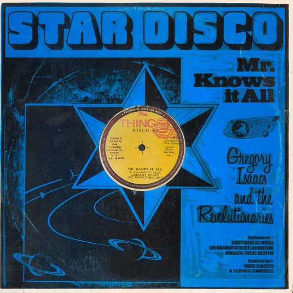 Gregory Isaacs & The Revolutionaries : Mr. Knows It All (12")