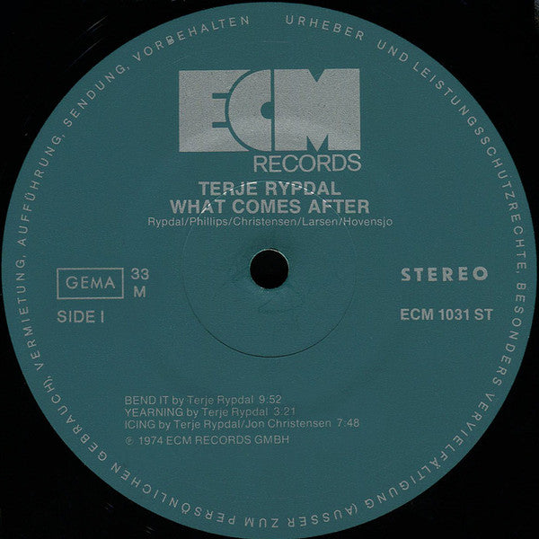 Terje Rypdal ~ What Comes After (Vinyl) - Djungel & Jazz