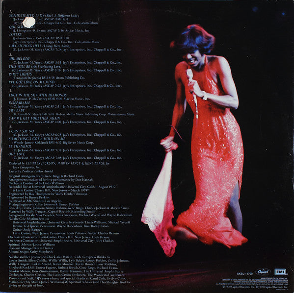 Natalie Cole ~ Natalie ... Live! (Vinyl) - Djungel & Jazz