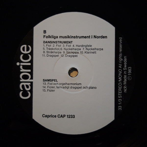 Various ~ Prillarhorn & Knaverharpa (Vinyl) - Djungel & Jazz
