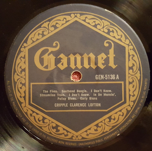 Cripple Clarence Lofton, Jimmy Yancey ~ No Title (Vinyl) - Djungel & Jazz