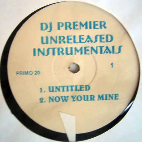 DJ Premier : Unreleased Instrumentals (12", Unofficial)