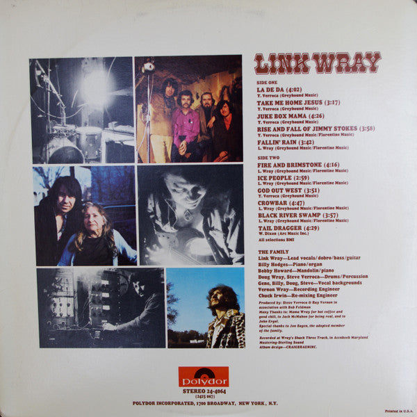 Link Wray : Link Wray (LP, Album, Die)