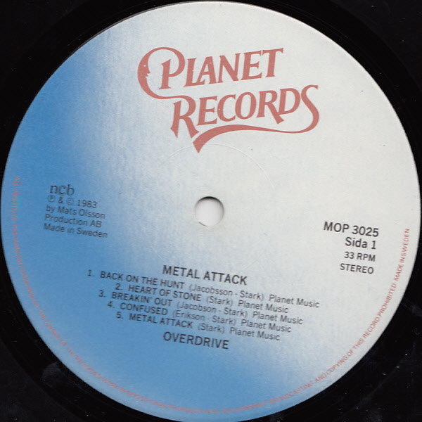 Overdrive  ~ Metal Attack (Vinyl) - Djungel & Jazz