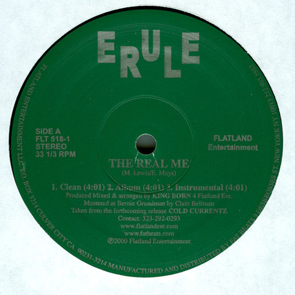 Erule ~ The Real Me / Here It Is (Vinyl) - Djungel & Jazz