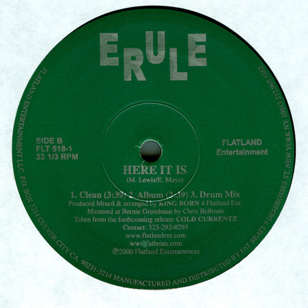 Erule ~ The Real Me / Here It Is (Vinyl) - Djungel & Jazz