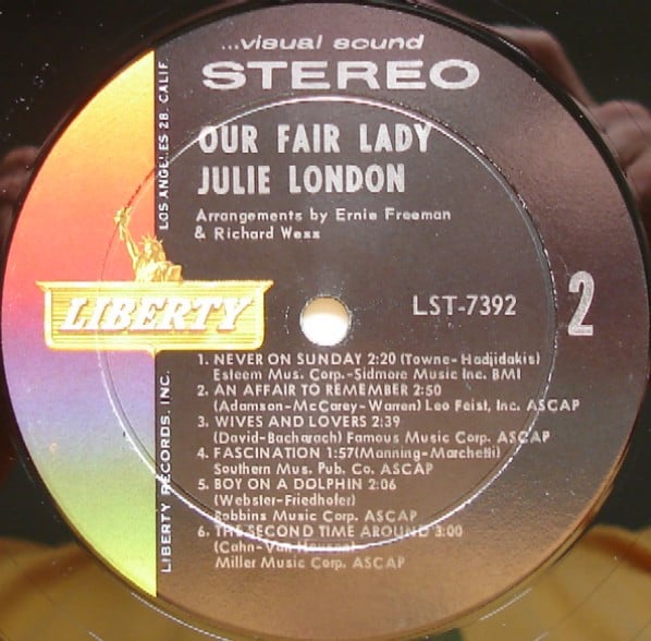 Julie London ~ Our Fair Lady (Vinyl) - Djungel & Jazz