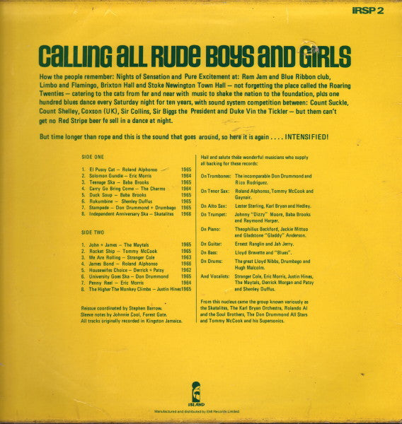 Various : Intensified! Original Ska 1962-1966 (LP, Comp, Mono)