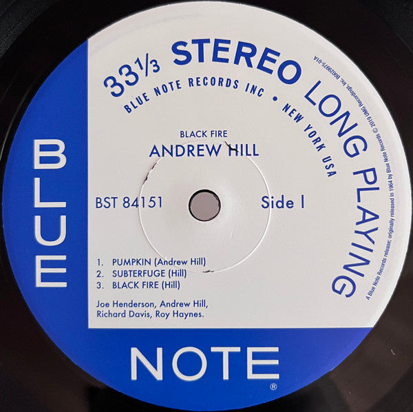 Andrew Hill ~ Black Fire (Vinyl) - Djungel & Jazz