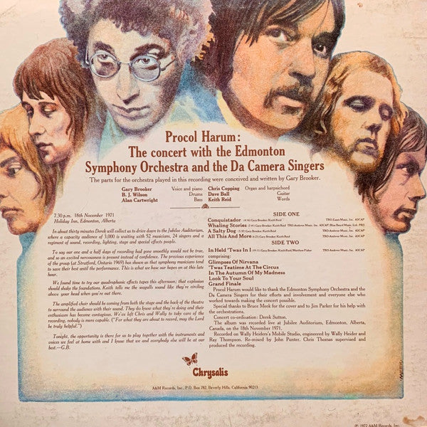 Procol Harum In Concert With The Edmonton Symphony Orchestra ~ Live (Vinyl) - Djungel & Jazz