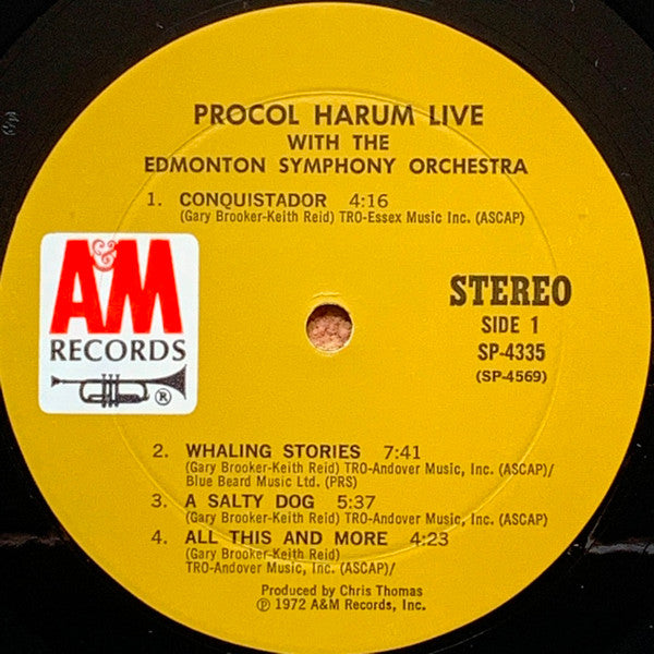 Procol Harum In Concert With The Edmonton Symphony Orchestra ~ Live (Vinyl) - Djungel & Jazz