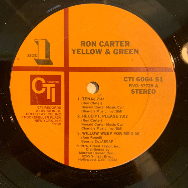 Ron Carter ~ Yellow & Green (Vinyl) - Djungel & Jazz