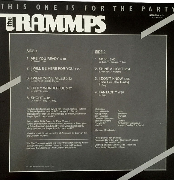 The Trammps ~ This One Is For The Party (Vinyl) - Djungel & Jazz