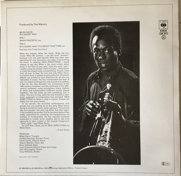 Miles Davis : In A Silent Way (LP, Album, RE)