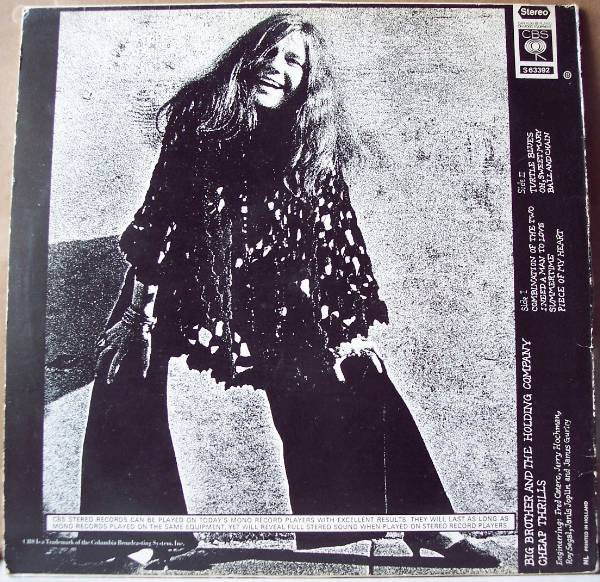 Big Brother & The Holding Company : Cheap Thrills (LP, Album, RE)