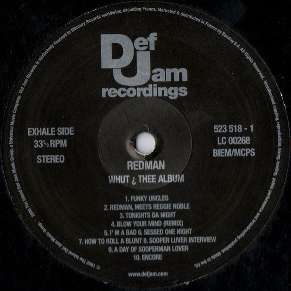 Redman ~ Whut? Thee Album (Vinyl) - Djungel & Jazz