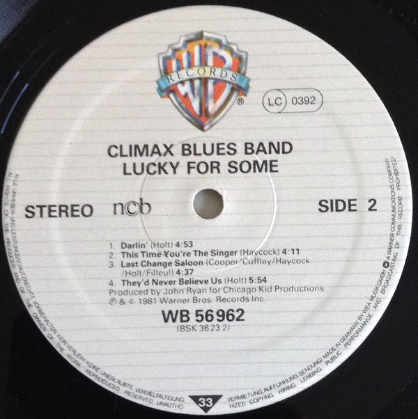 Climax Blues Band ~ Lucky For Some (Vinyl) - Djungel & Jazz