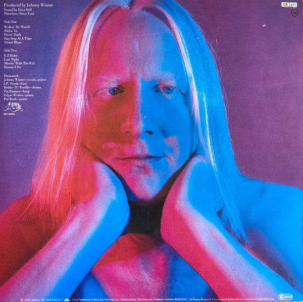 Johnny Winter : White, Hot & Blue (LP, Album, RE)