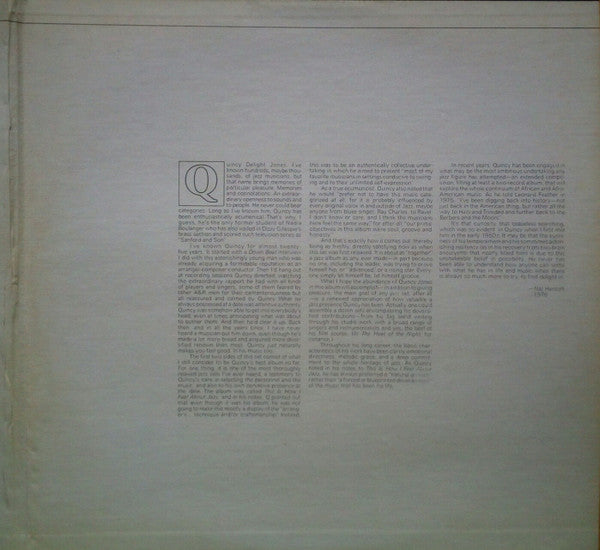 Quincy Jones ~ The Quintessential Charts (Vinyl) - Djungel & Jazz