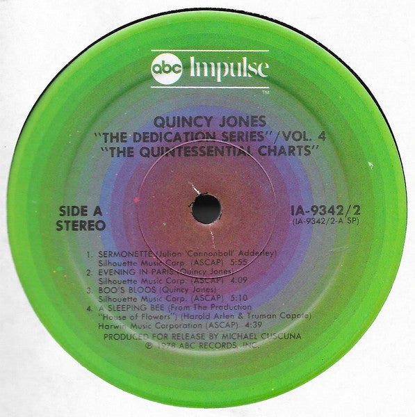 Quincy Jones ~ The Quintessential Charts (Vinyl) - Djungel & Jazz
