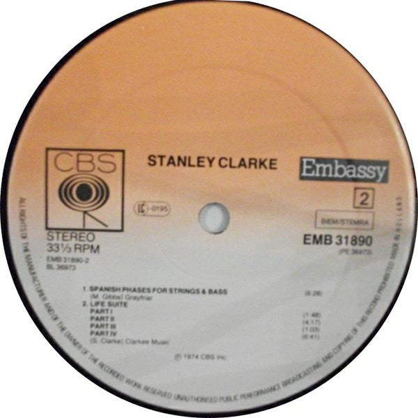 Stanley Clarke ~ Stanley Clarke (Vinyl) - Djungel & Jazz