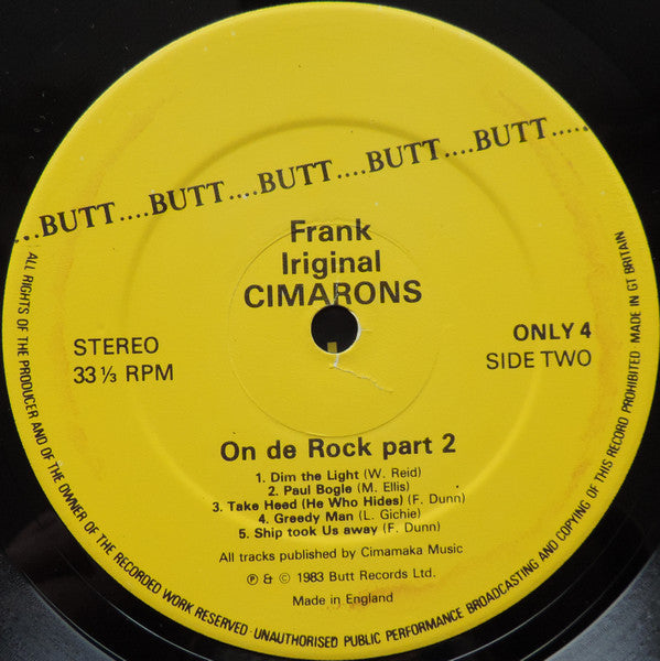 The Cimarons : On De Rock Part 2 (LP, Comp)