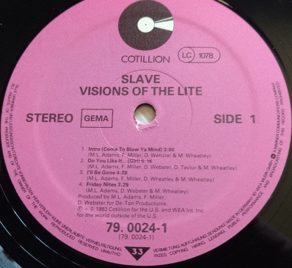 Slave : Visions Of The Lite (LP, Album)