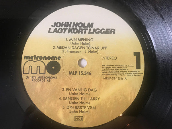 John Holm ~ Lagt Kort Ligger (Vinyl) - Djungel & Jazz