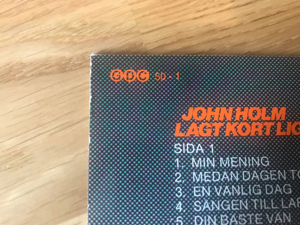 John Holm ~ Lagt Kort Ligger (Vinyl) - Djungel & Jazz