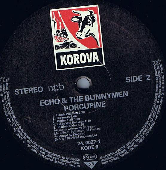 Echo & The Bunnymen ~ Porcupine (Vinyl) - Djungel & Jazz