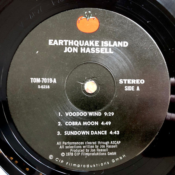 Jon Hassell ~ Earthquake Island (Vinyl) - Djungel & Jazz