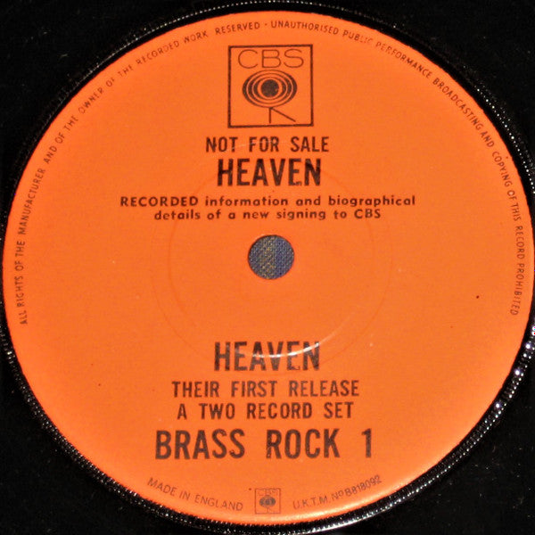 Heaven  ~ Brass Rock 1 (Vinyl) - Djungel & Jazz