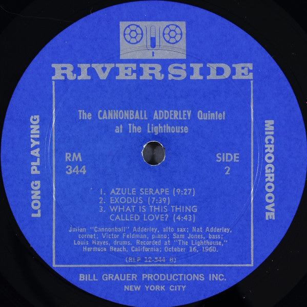 The Cannonball Adderley Quintet ~ At The Lighthouse (Vinyl) - Djungel & Jazz