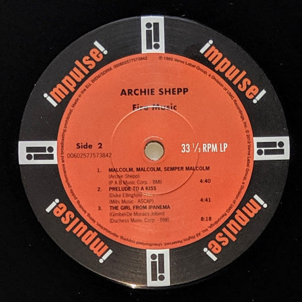 Archie Shepp ~ Fire Music (Vinyl) - Djungel & Jazz