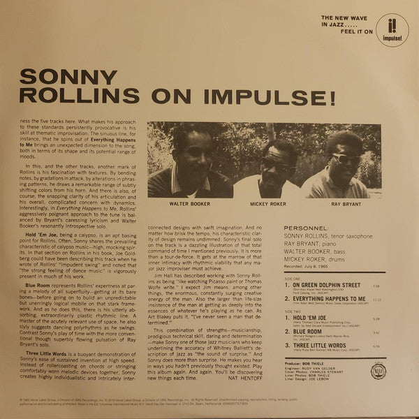 Sonny Rollins ~ On Impulse! (Vinyl) - Djungel & Jazz