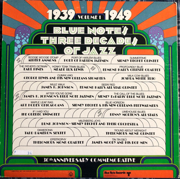 Various ~ Blue Note's Three Decades Of Jazz - Volume 1 - 1939 - 1949 (Vinyl) - Djungel & Jazz