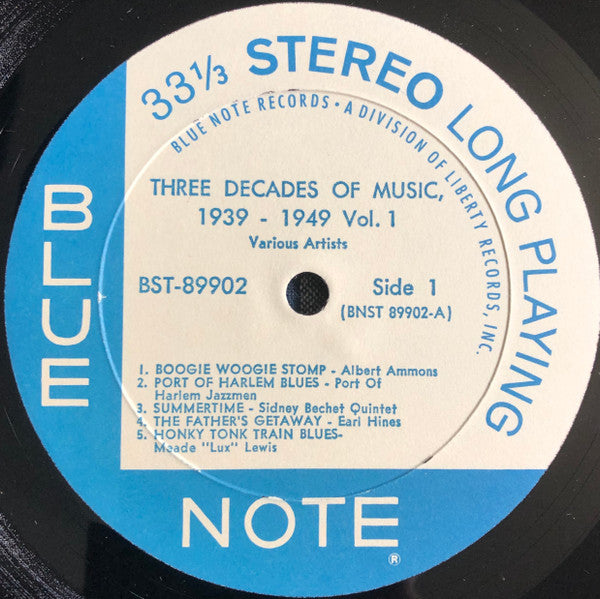Various ~ Blue Note's Three Decades Of Jazz - Volume 1 - 1939 - 1949 (Vinyl) - Djungel & Jazz
